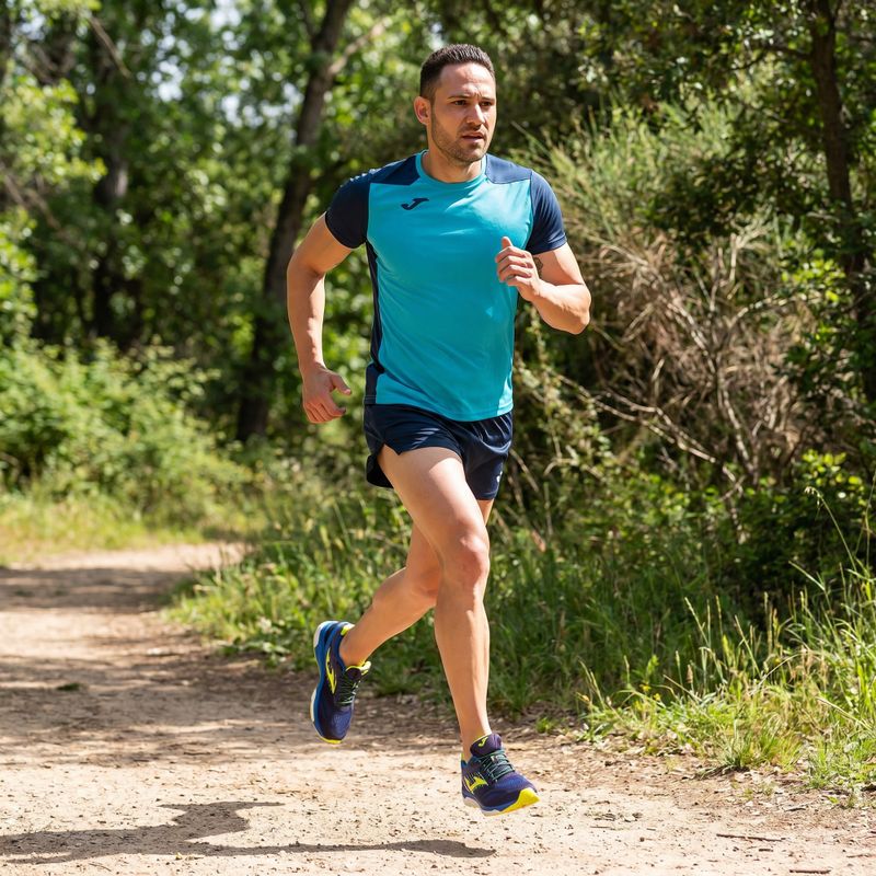Футболка для бігу чоловіча Joma Record II fluor turquoise/navy 11