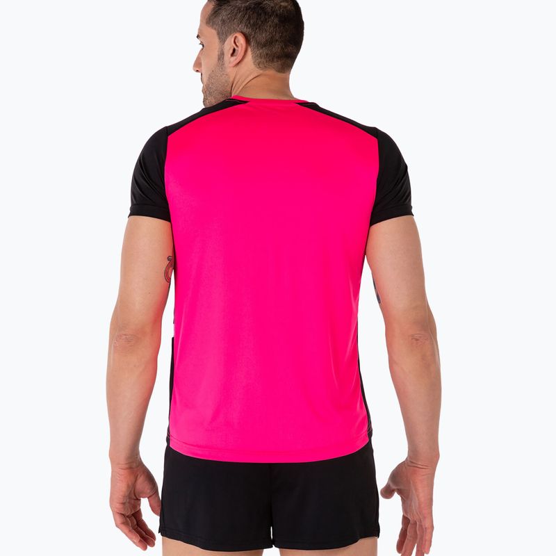 Футболка для бігу чоловіча Joma Record II fluor pink/black 3