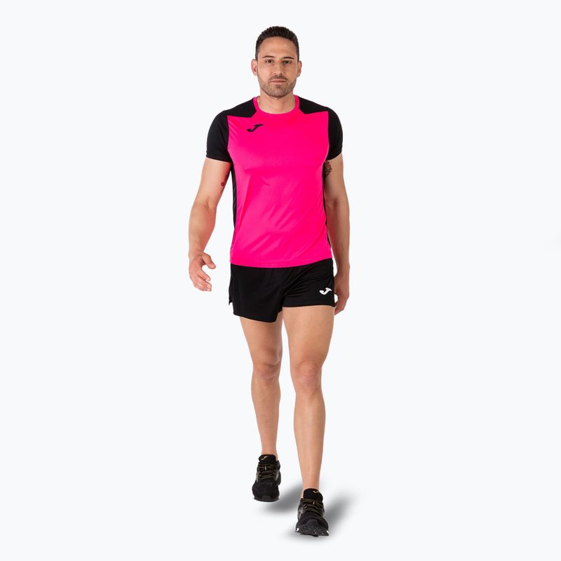 Футболка для бігу чоловіча Joma Record II fluor pink/black 6