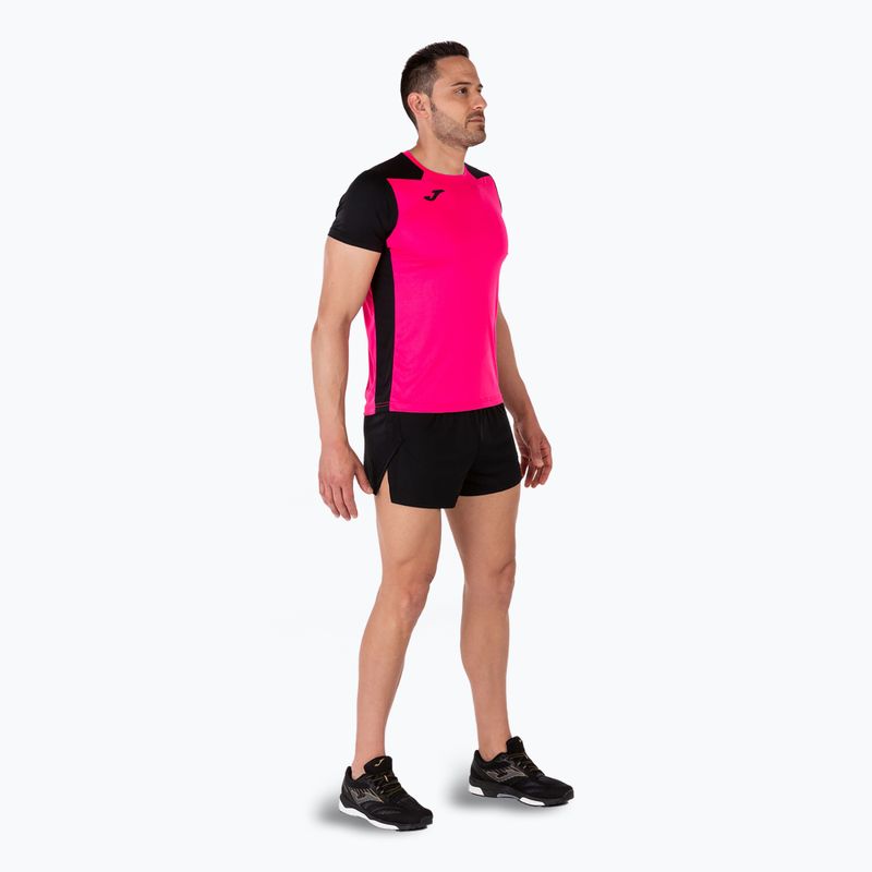 Футболка для бігу чоловіча Joma Record II fluor pink/black 7