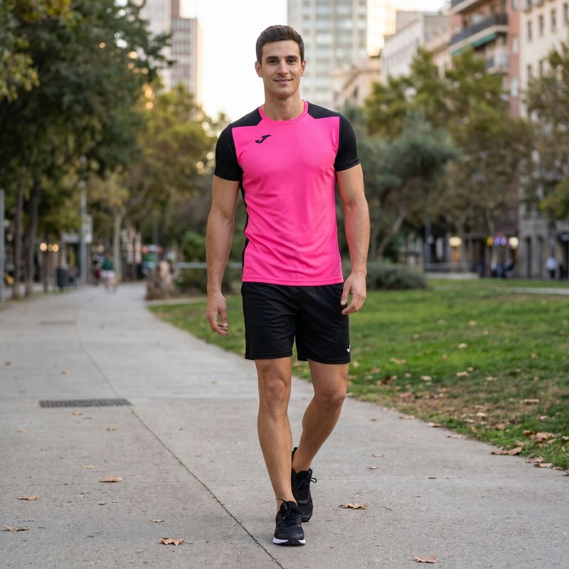 Футболка для бігу чоловіча Joma Record II fluor pink/black 12