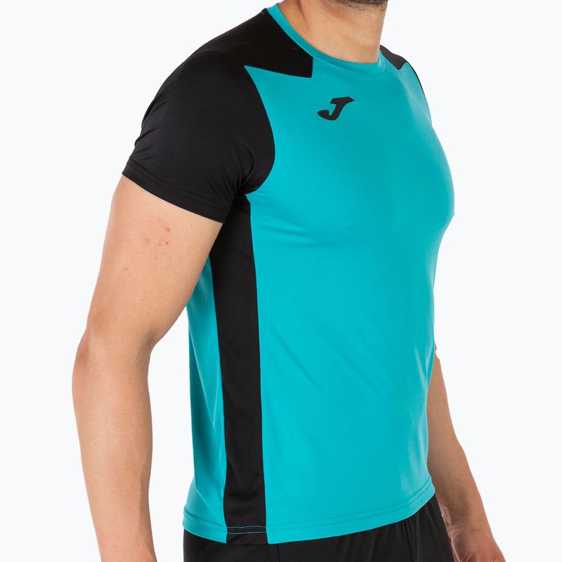 Футболка для бігу чоловіча Joma Record II turquoise black 7