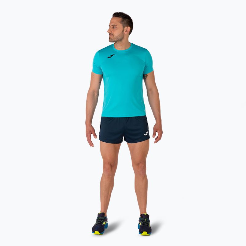 Футболка для бігу чоловіча Joma Record II fluor turquoise 2