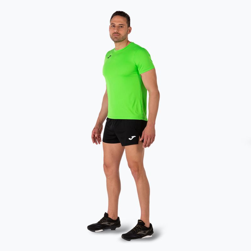 Чоловіча бігова сорочка Joma Record II фтор-зеленого кольору 4