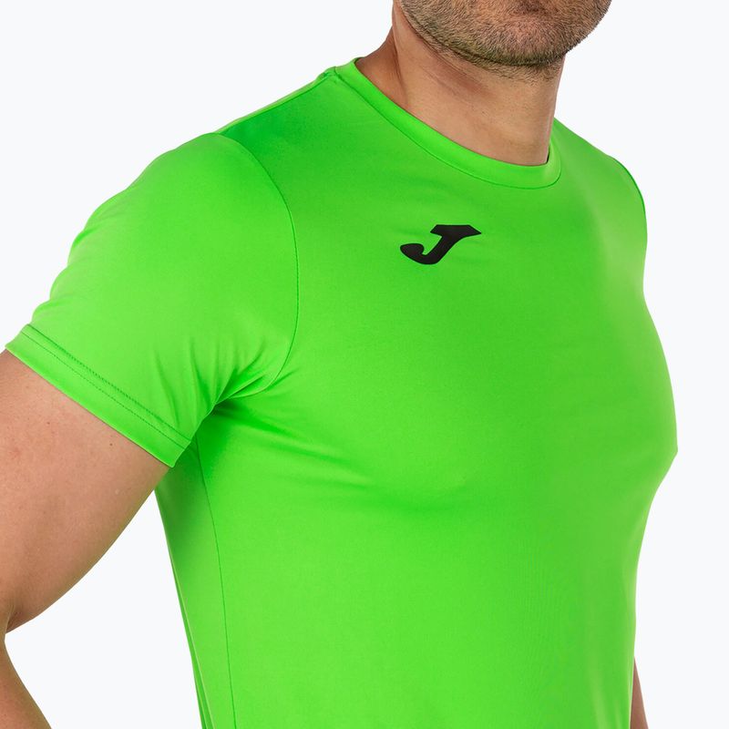 Чоловіча бігова сорочка Joma Record II фтор-зеленого кольору 6
