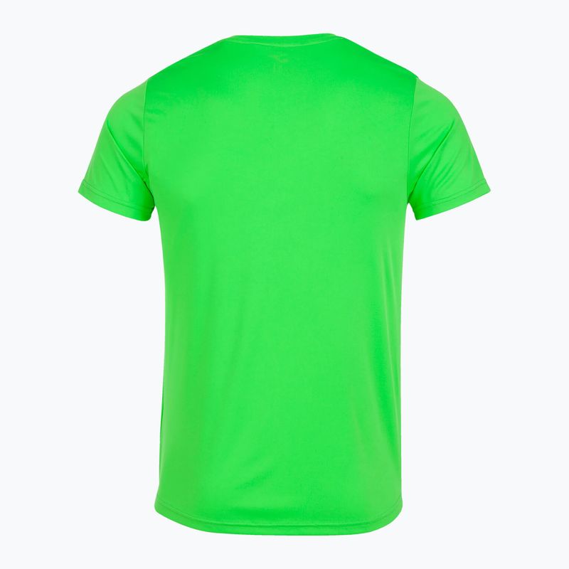 Чоловіча бігова сорочка Joma Record II фтор-зеленого кольору 8