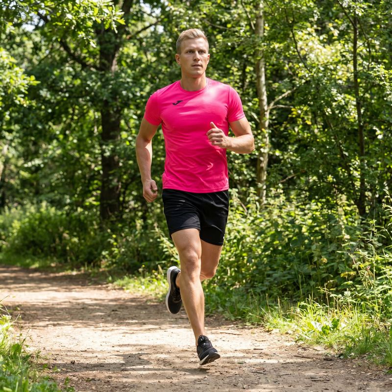 Футболка для бігу чоловіча Joma Record II fluor pink 9