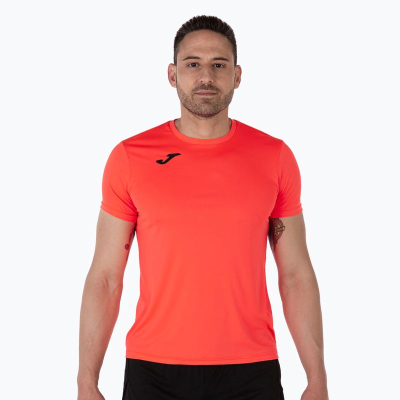 Чоловіча бігова сорочка Joma Record II фтор кораловий