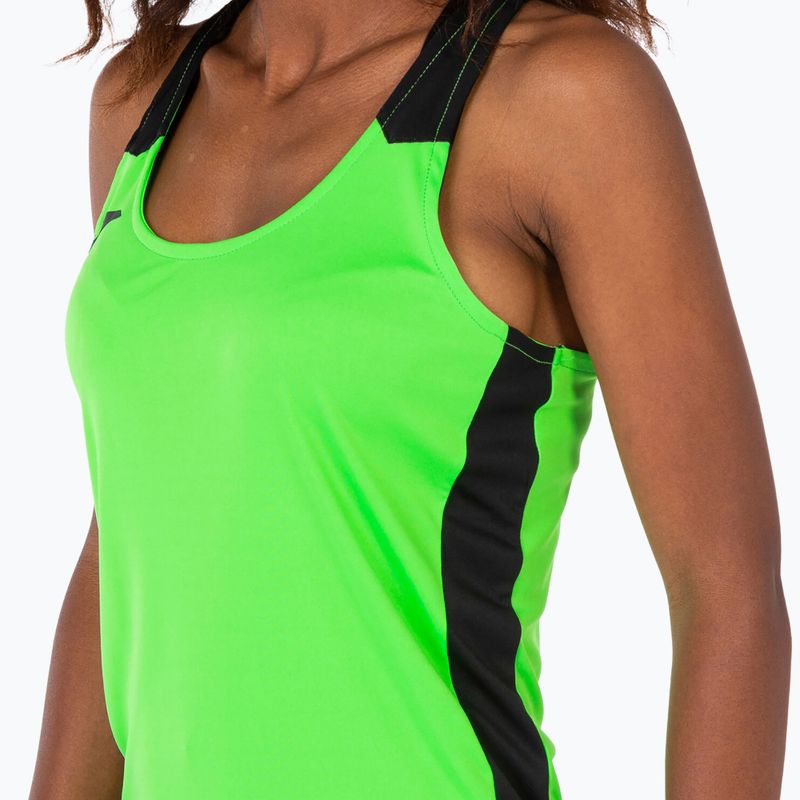 Футболка для бігу жіноча Joma Record II Tank Top fluor green/black 4
