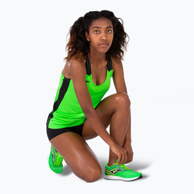 Футболка для бігу жіноча Joma Record II Tank Top fluor green/black 6