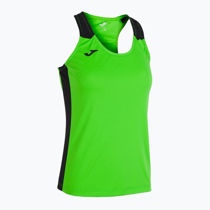 Футболка для бігу жіноча Joma Record II Tank Top fluor green/black 7