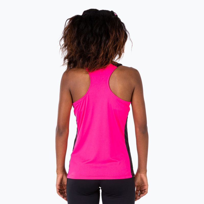 Футболка для бігу жіноча Joma Record II Tank Top fluor pink/black 4