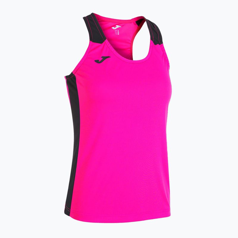 Футболка для бігу жіноча Joma Record II Tank Top fluor pink/black 6