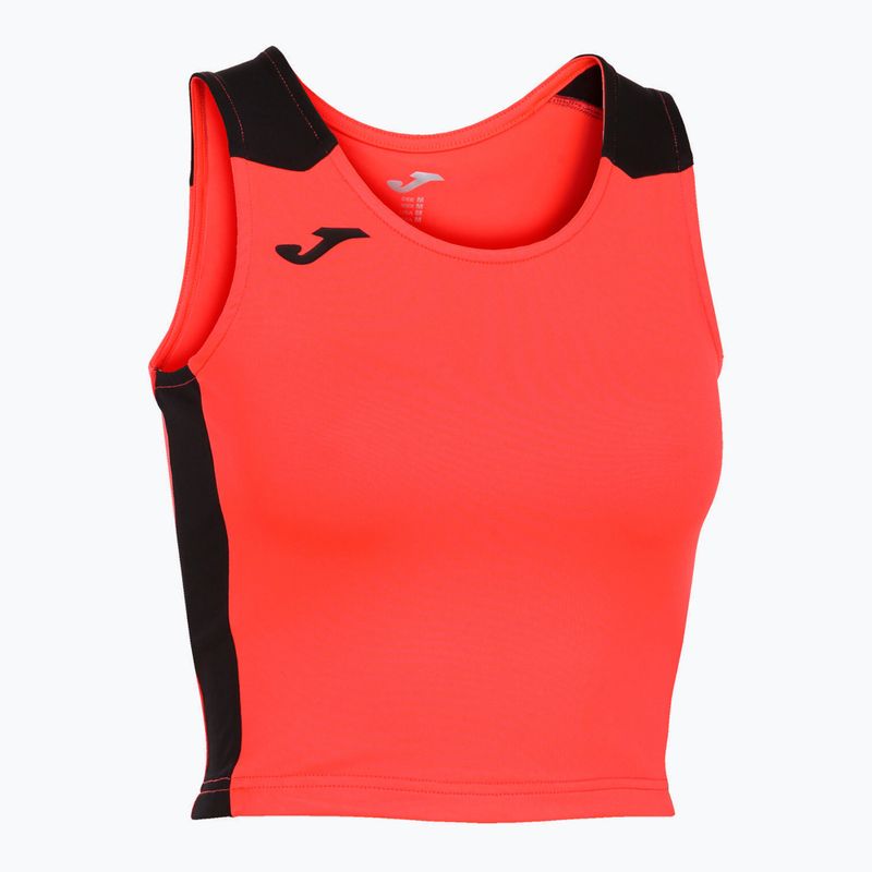 Футболка для бігу жіноча Joma Record II Top fluor coral/black