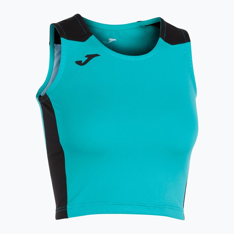 Футболка для бігу жіноча Joma Record II Top turquoise/black 2