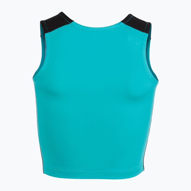 Футболка для бігу жіноча Joma Record II Top turquoise/black 3