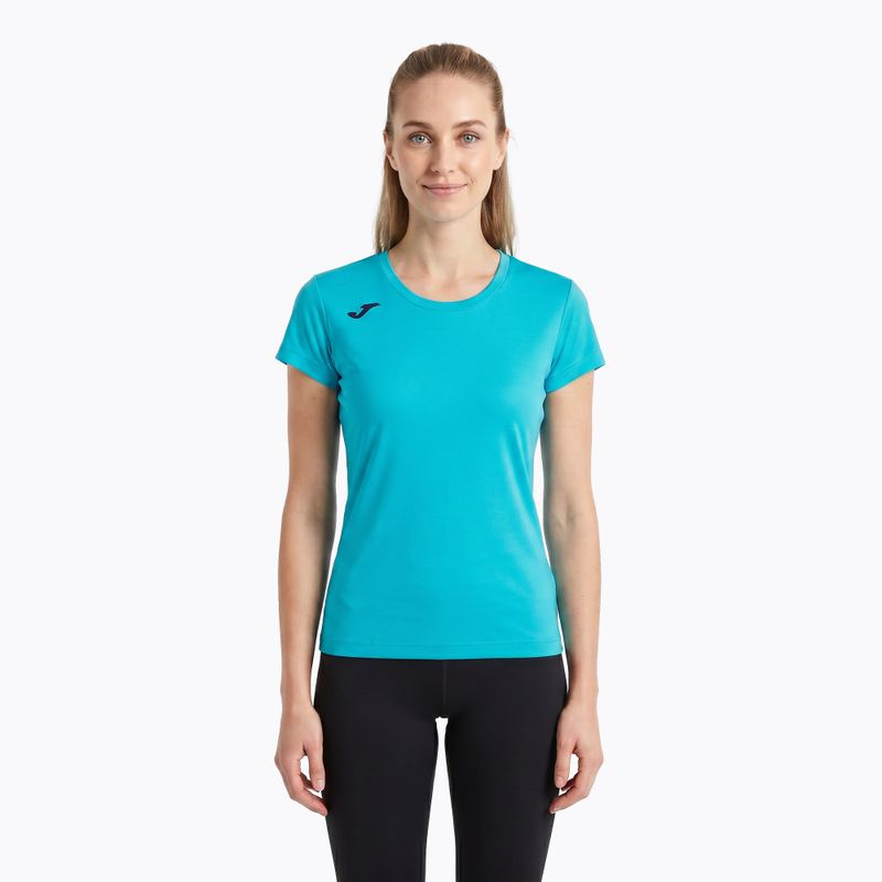 Футболка для бігу жіноча Joma Record II fluor turquoise