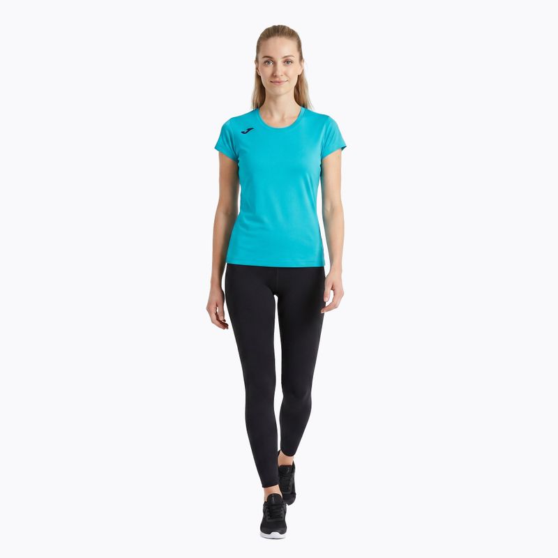 Футболка для бігу жіноча Joma Record II fluor turquoise 2