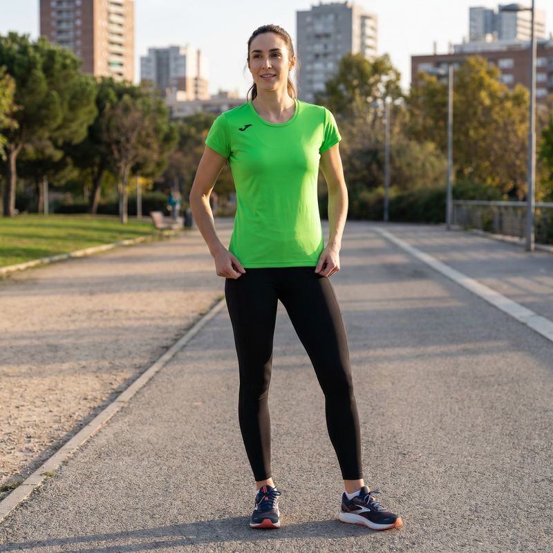 Футболка для бігу жіноча Joma Record II fluor green 6