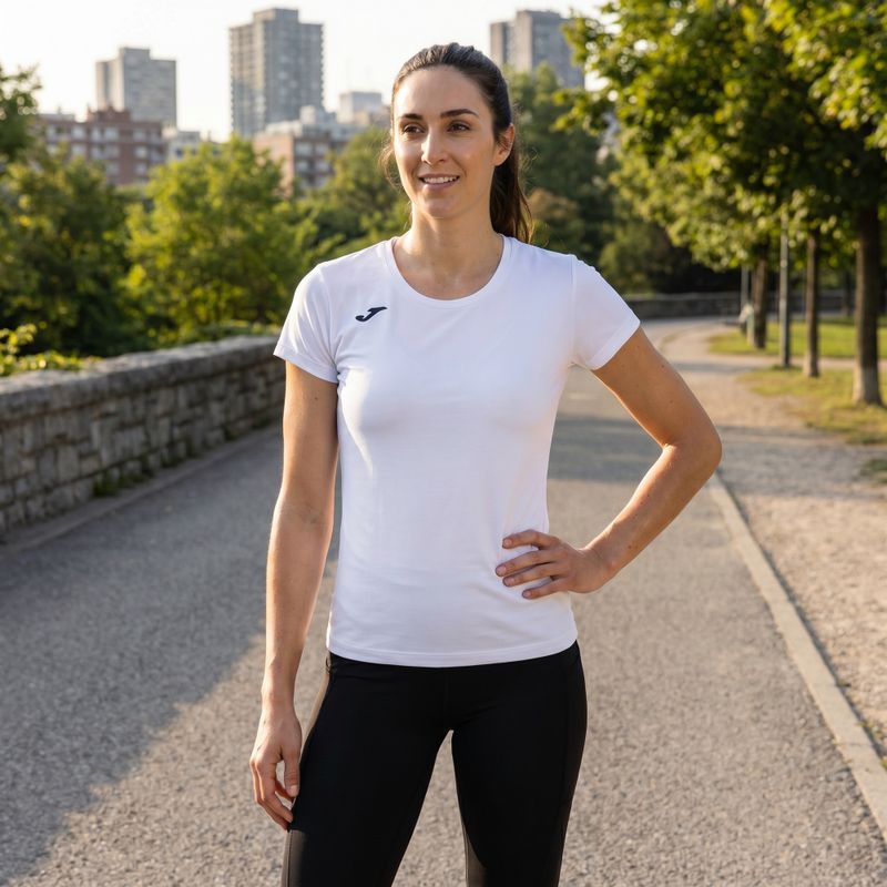 Футболка для бігу жіноча Joma Record II white 4