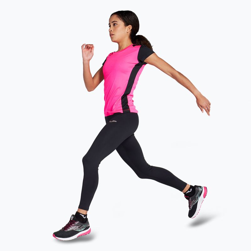 Футболка для бігу жіноча Joma Record II fluor pink/black 2