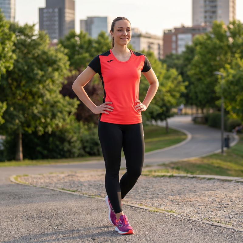 Футболка для бігу жіноча Joma Record II fluor coral/black 11