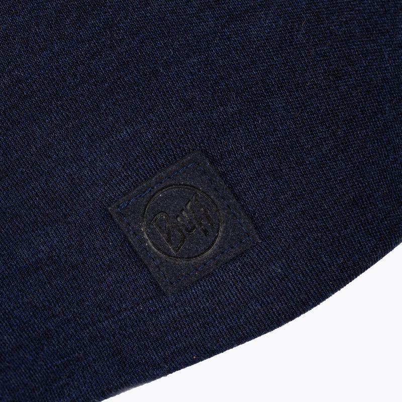 Шапка BUFF Heavyweight Merino Wool Hat Solid темно-синя 113028 3
