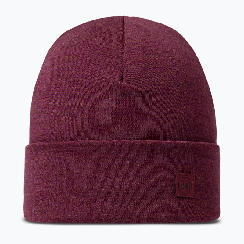 Шапка зимова BUFF Heavyweight Merino Wool solid tibetan red