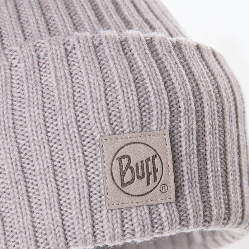 Шапка зимова BUFF Merino Wool Ervin light grey 3
