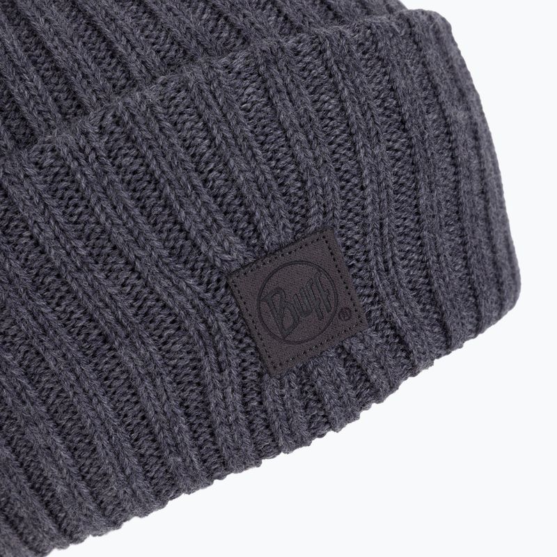 Шапка зимова BUFF Merino Wool Ervin grey 3