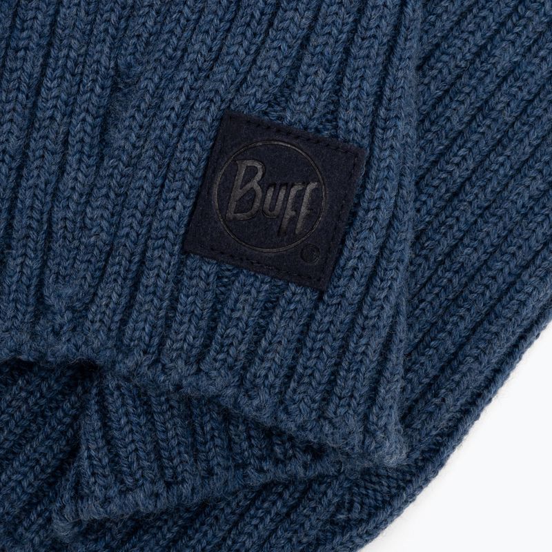 Шарф-хомут зимовий BUFF Knitted Neckwarmer Norval темно-синій 124244.788.10.00 3