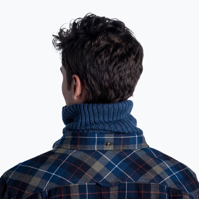 Шарф-хомут зимовий BUFF Knitted Neckwarmer Norval темно-синій 124244.788.10.00 7