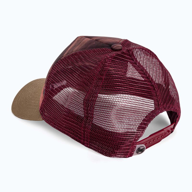Бейсболка BUFF Trucker Sykora maroon 3
