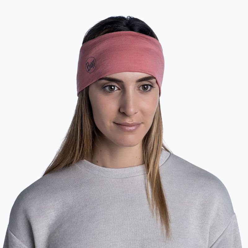 Пов'язка BUFF Midweight Merino Wool Headband рожева 118174.341.10.00 5