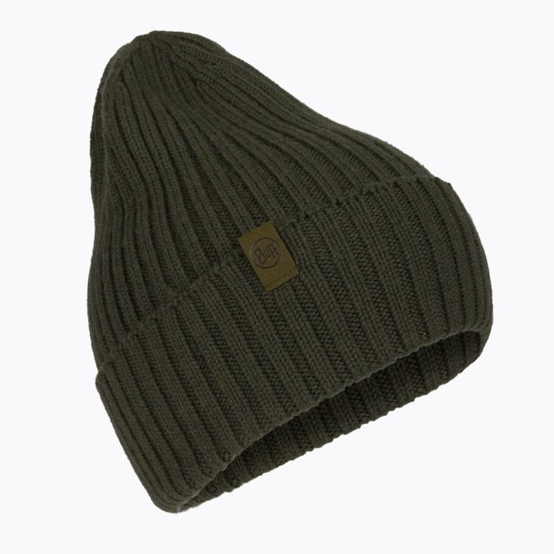 Шапка BUFF Merino Wool Knit 1Lhat Norval зелена 124242.809.10.00