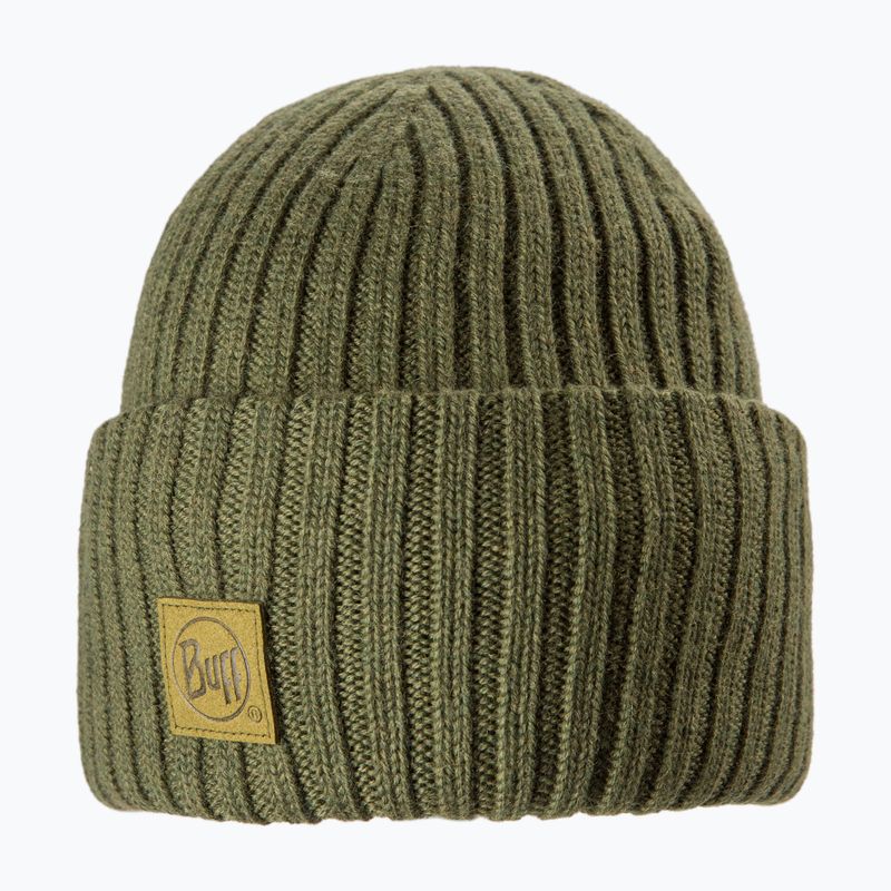 Шапка зимова BUFF Merino Wool Ervin forest 2