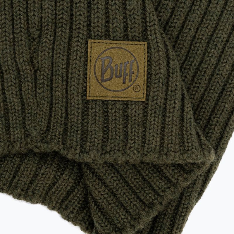 Шарф-хомут BUFF Knitted Neckwarmer Norval зелений 124244.809.10.00 3