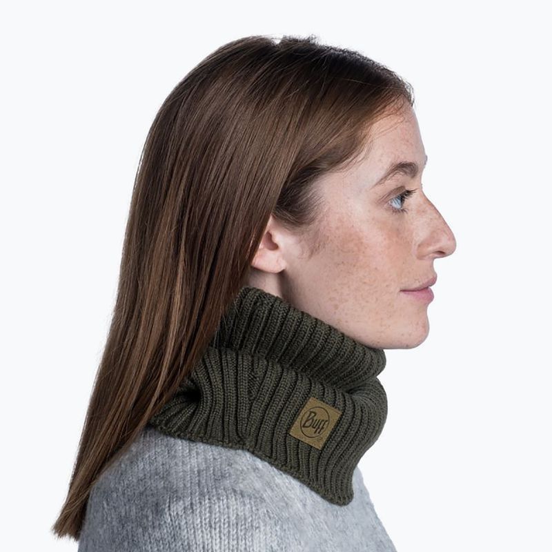 Шарф-хомут BUFF Knitted Neckwarmer Norval зелений 124244.809.10.00 6