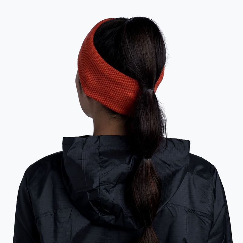 Пов'язка BUFF Crossknit Headband Solid червона 126484.220 7