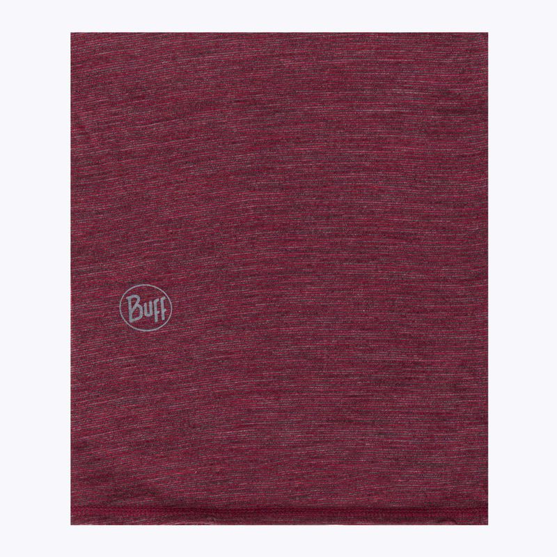 Багатофункціональний шарф BUFF Lightweight Merino Wool mars red multistripes 2