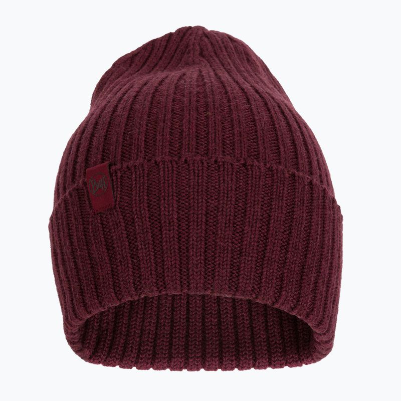 Шапка зимова BUFF Knitted Norval maroon 2