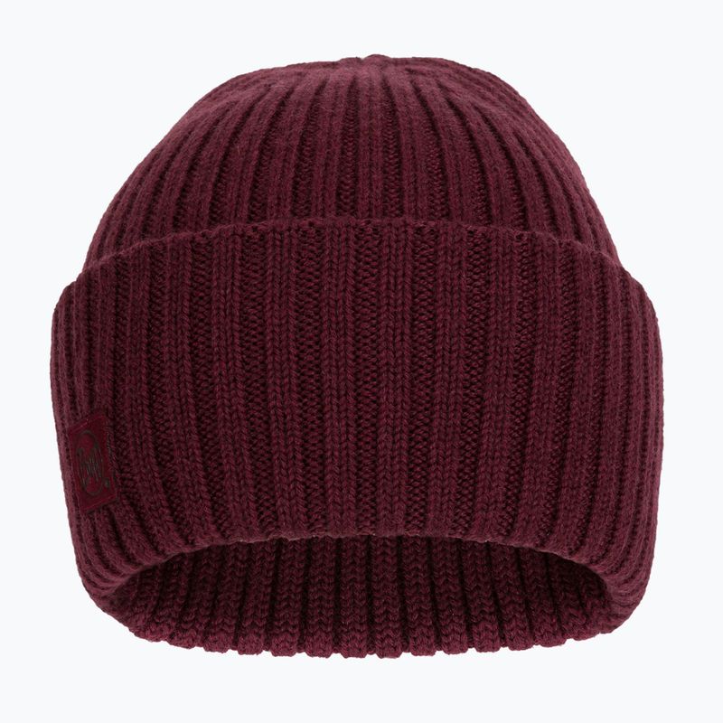 Шапка зимова BUFF Merino Wool Ervin maroon 2