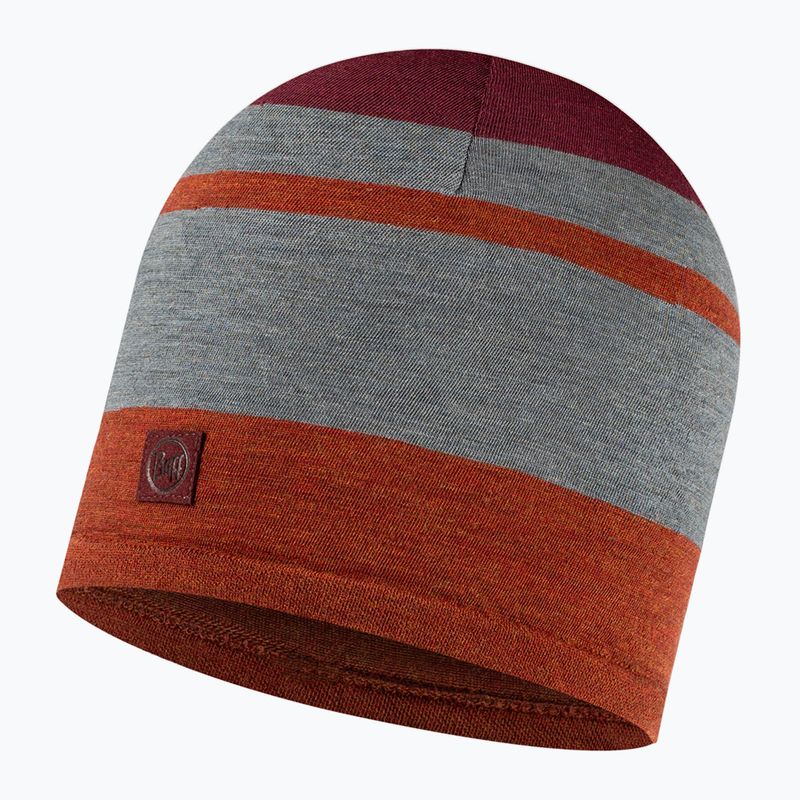 Шапка зимова BUFF Merino Move mahogany 4