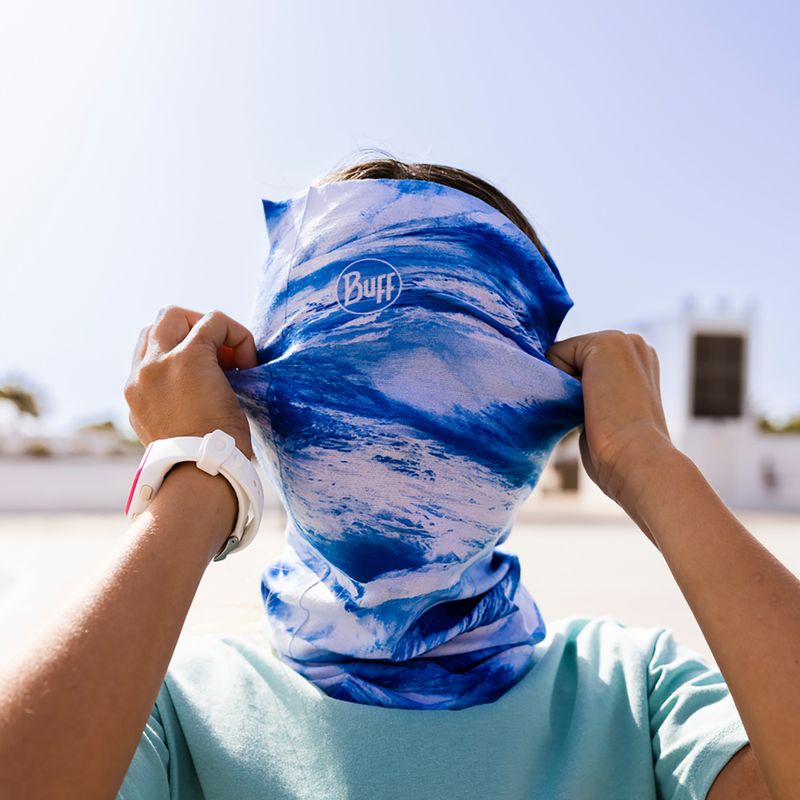 Багатофункціональний шарф дитячий BUFF Coolnet UV Junior Senh blue 3