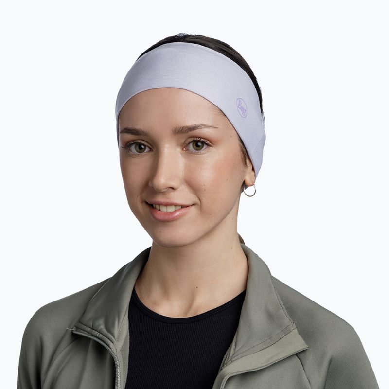 Пов'язка на голову BUFF Coolnet UV Wide Solid lilac 2