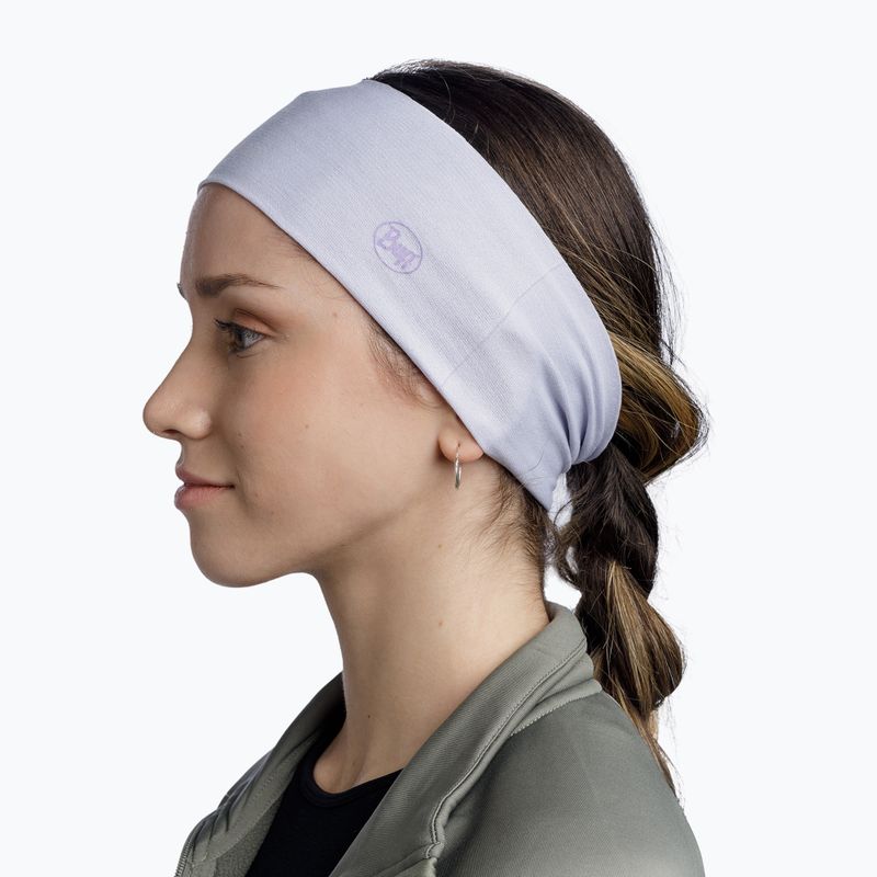 Пов'язка на голову BUFF Coolnet UV Wide Solid lilac 3
