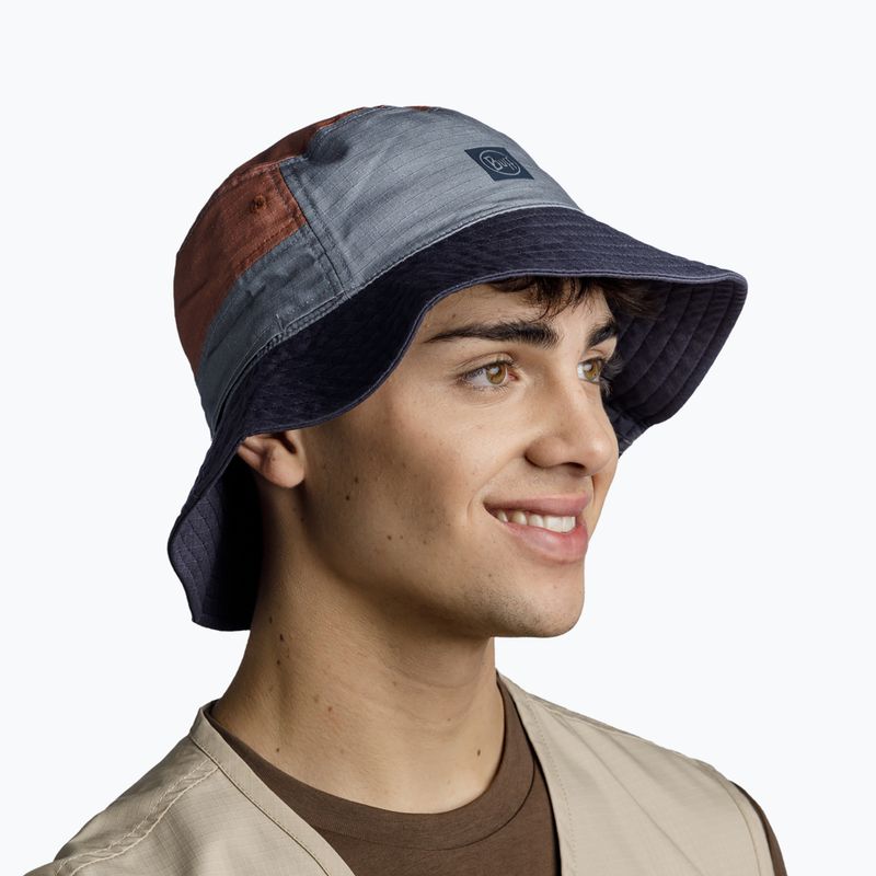 Капелюх туристичний BUFF Sun Bucket Hak steel 4