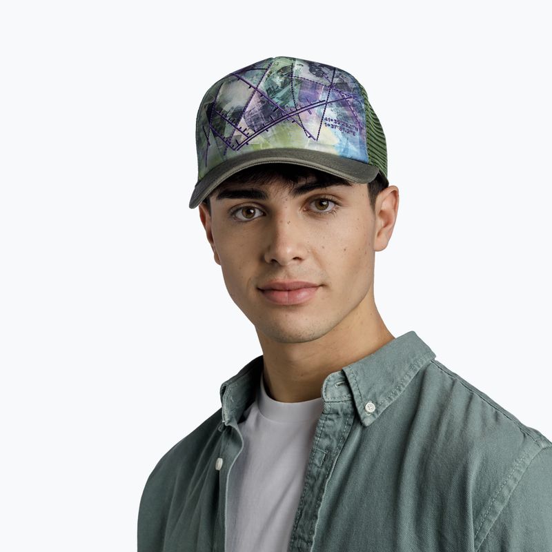 Бейсболка BUFF Trucker Campast green 7