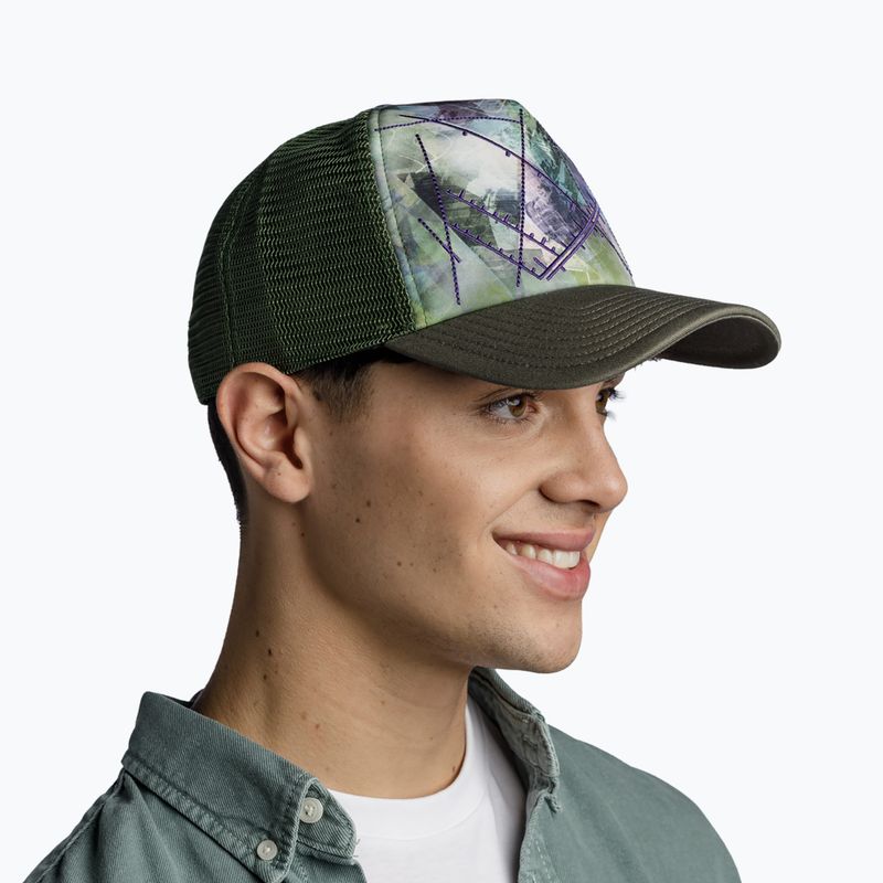 Бейсболка BUFF Trucker Campast green 8