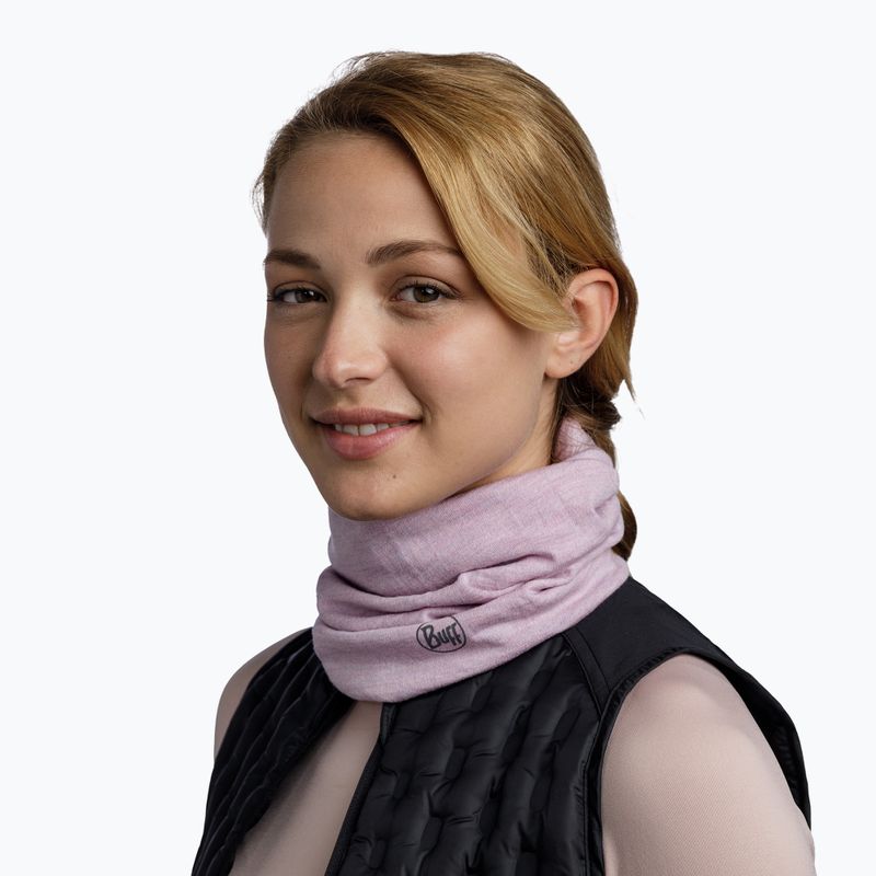 Багатофункціональний слінг BUFF Midweight Merino Wool melange lilac sand 3